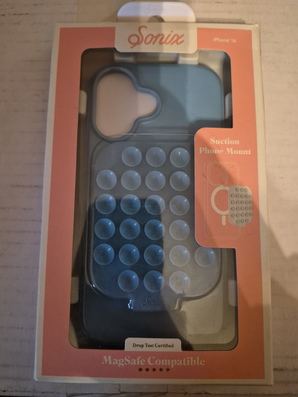 Sonix Teal Suction Cup MagSafe-Compatible iPhone 16 Mount